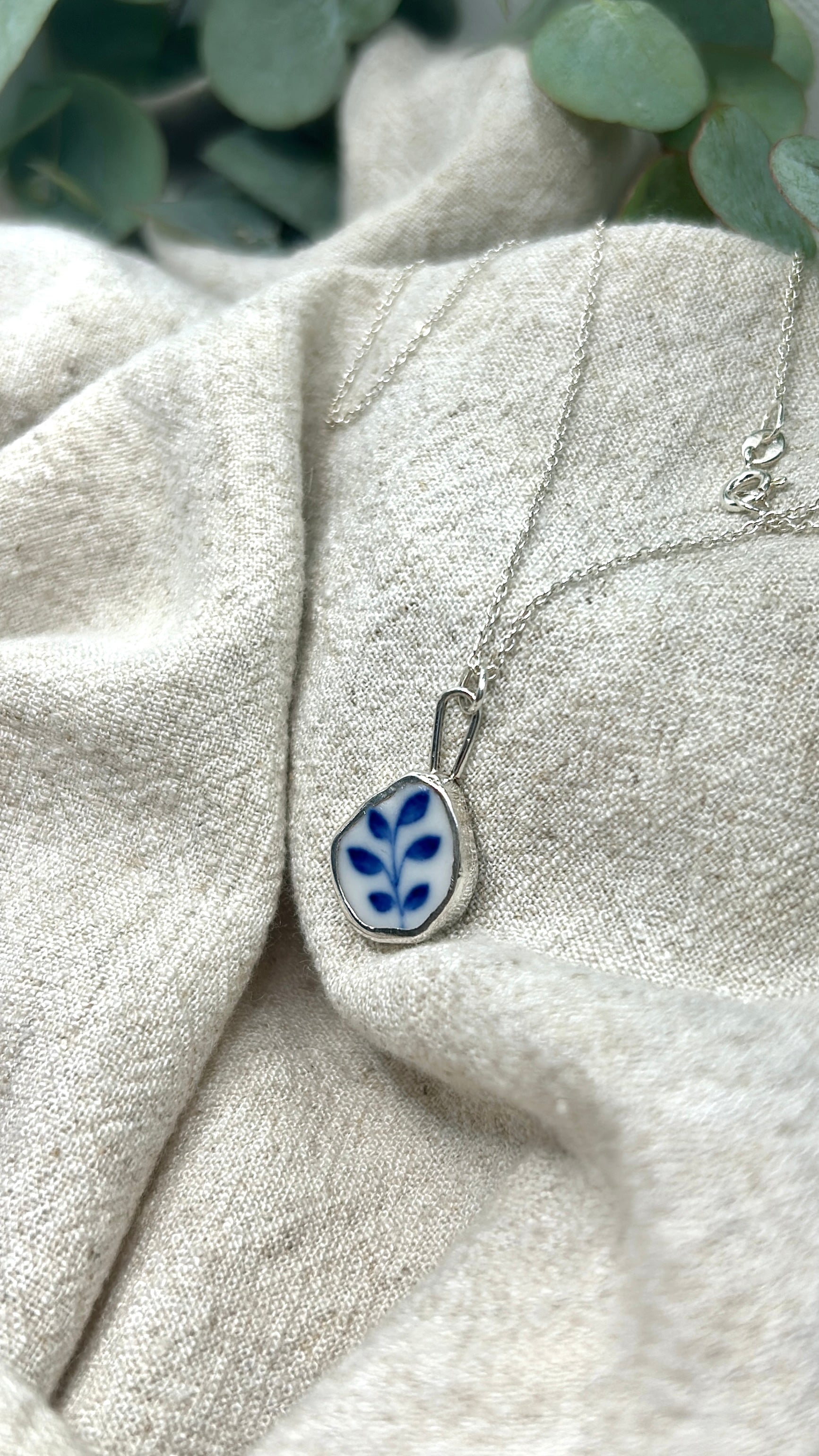 ceramic preservation series: branch pendant necklace