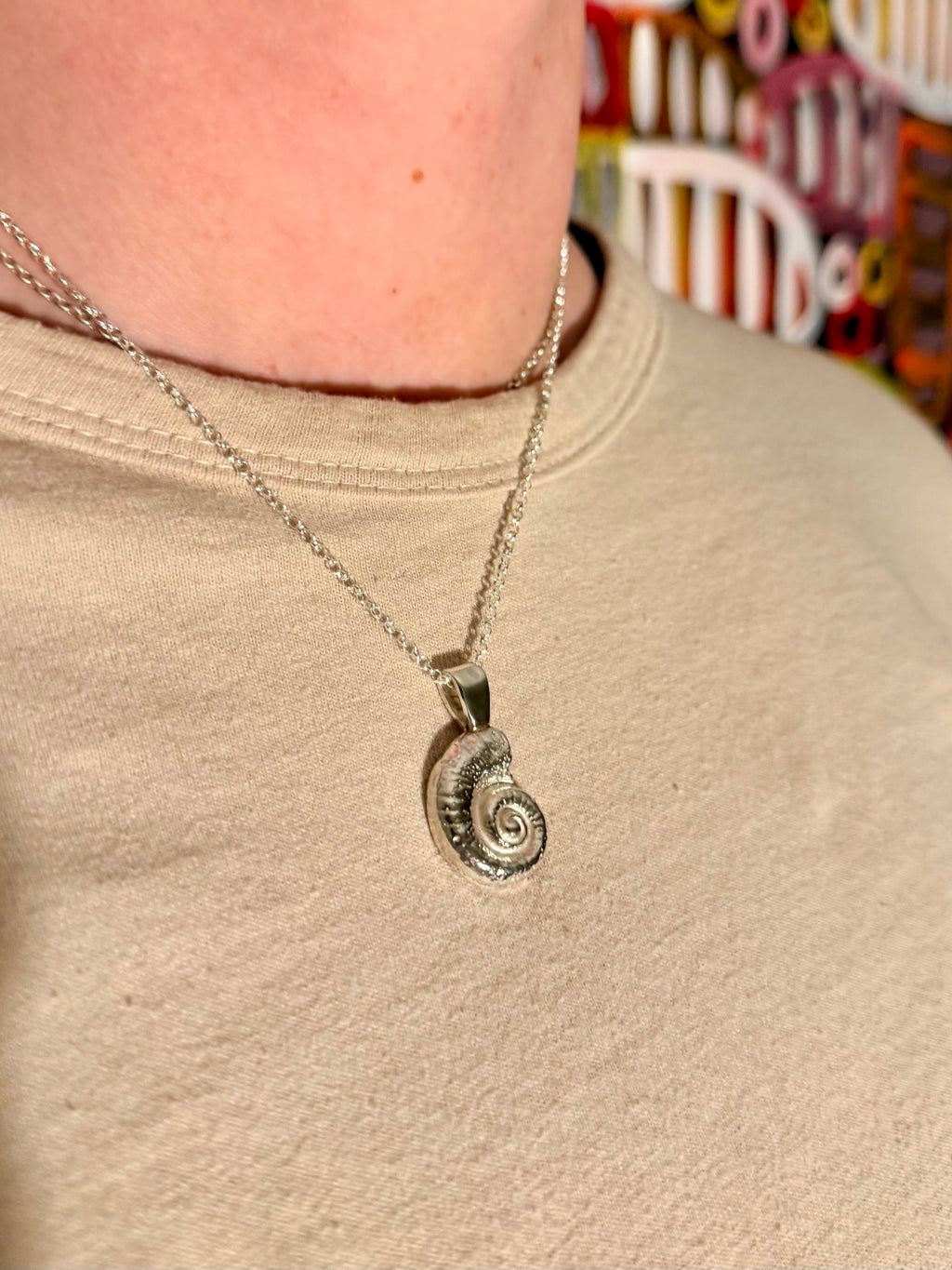 swirl shell necklace