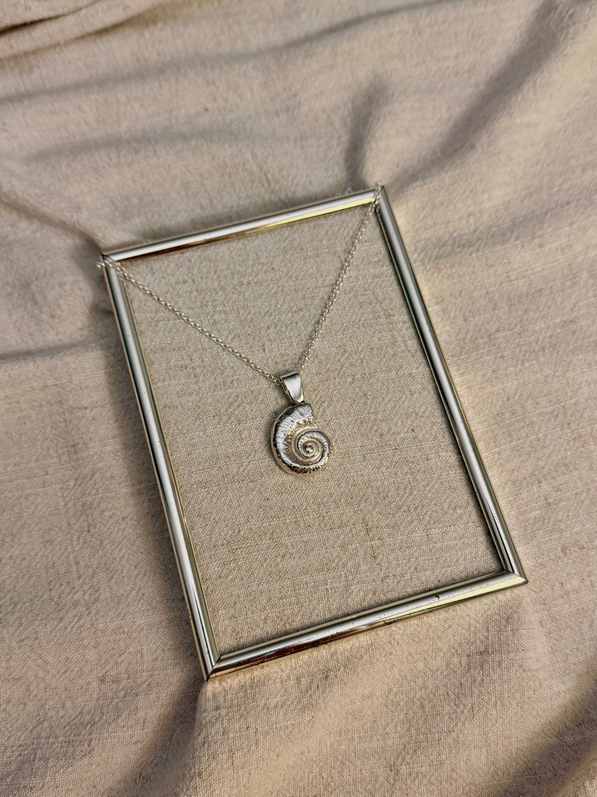 swirl shell necklace