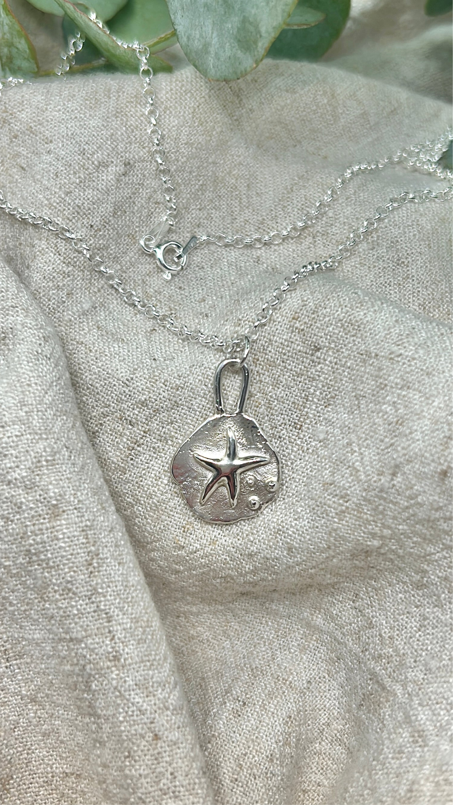 starfish rockpool pendant necklace