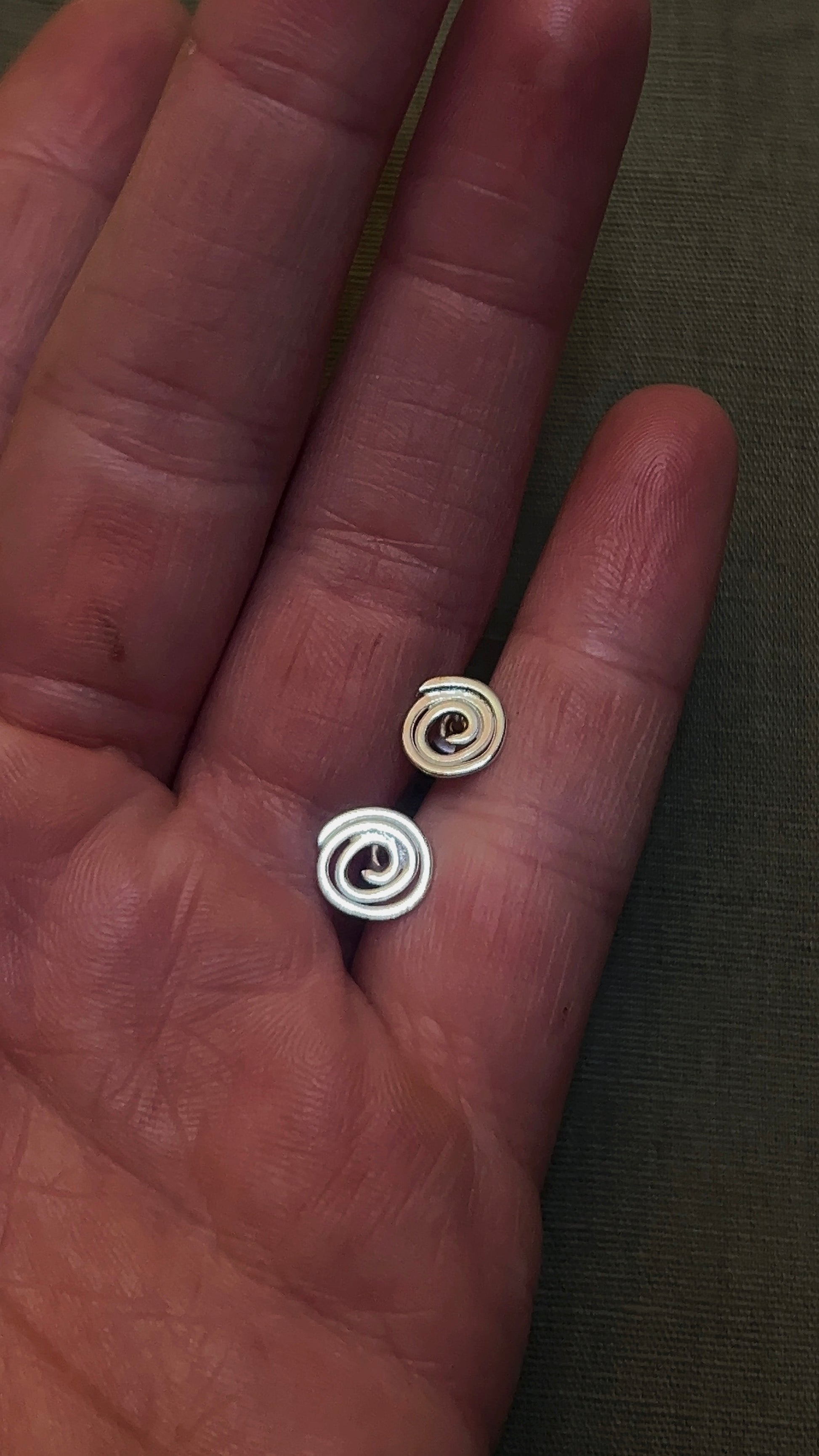 swirls of nature studs