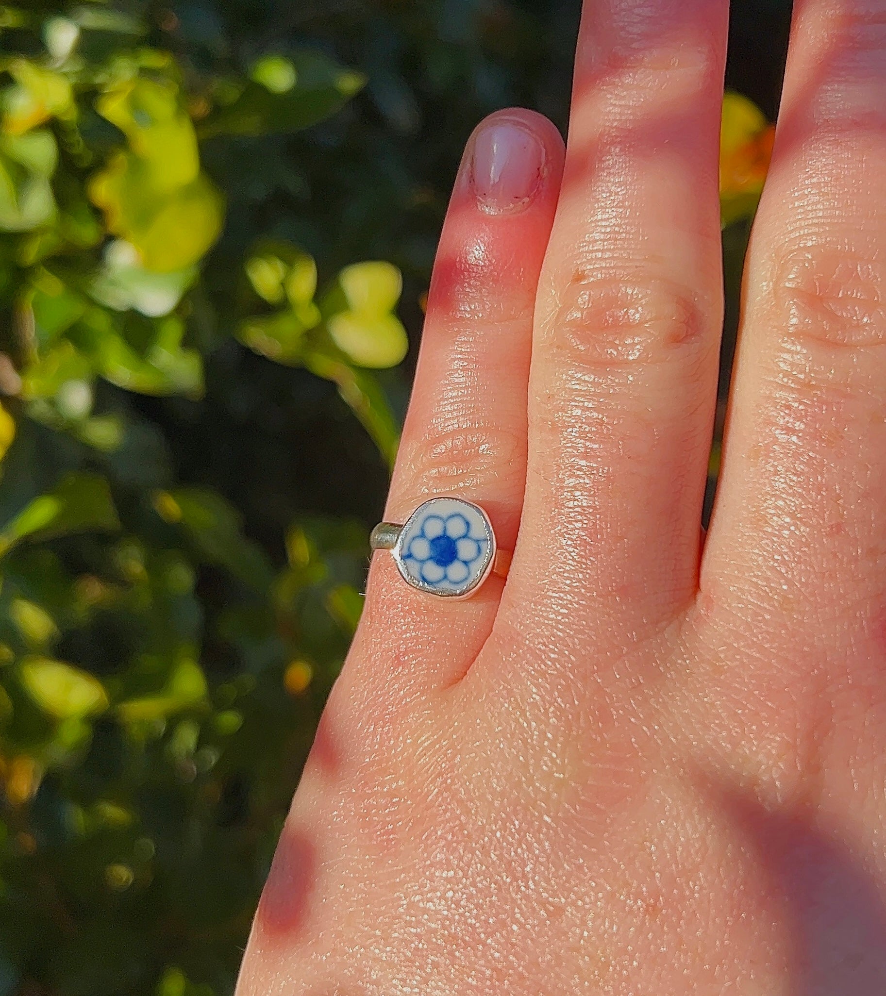 ceramic preservation series: seabloom ring ~ size M