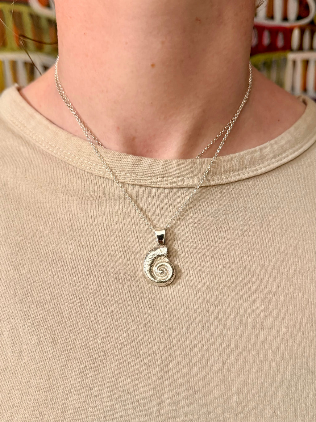 swirl shell necklace