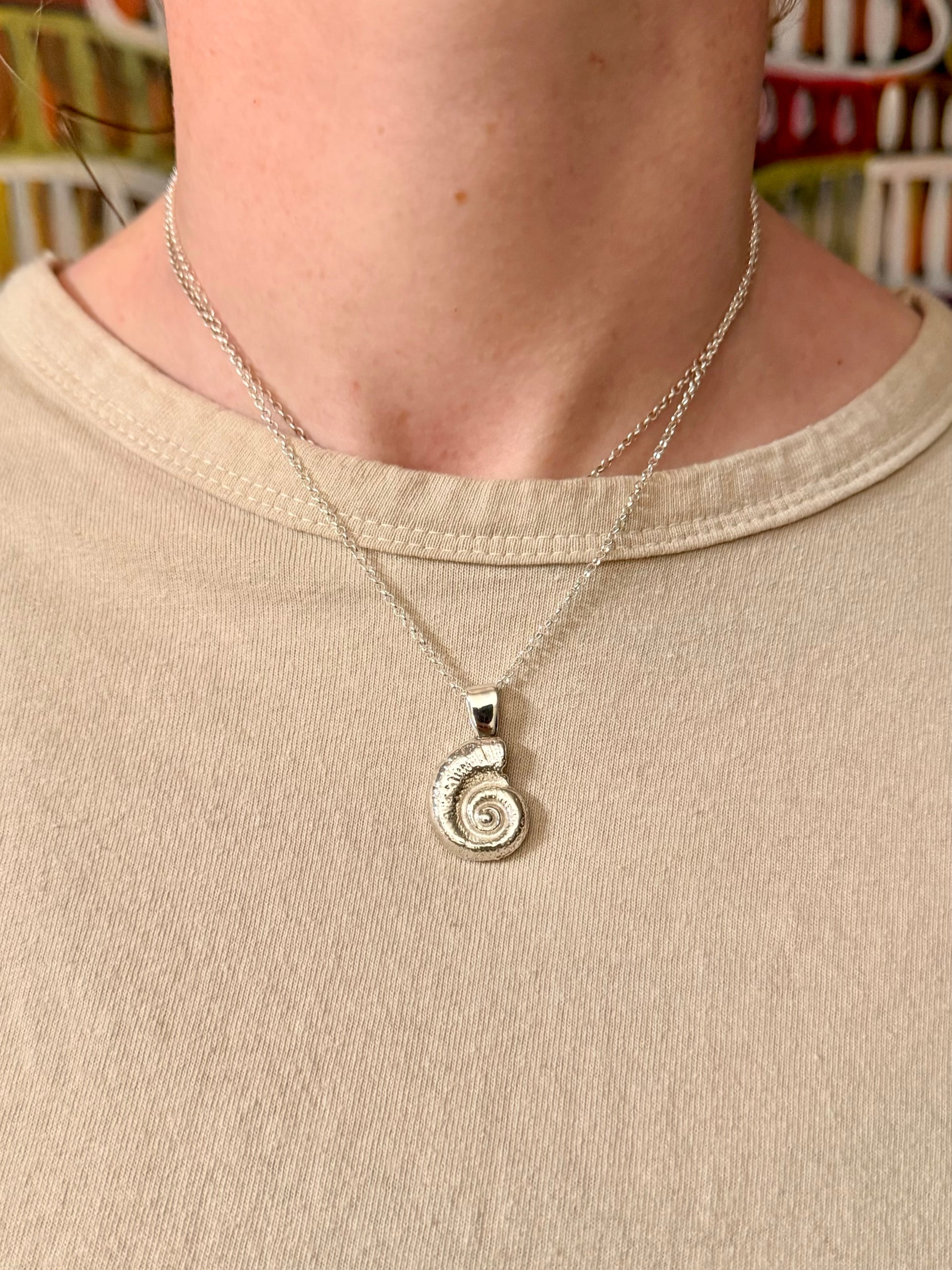 swirl shell necklace