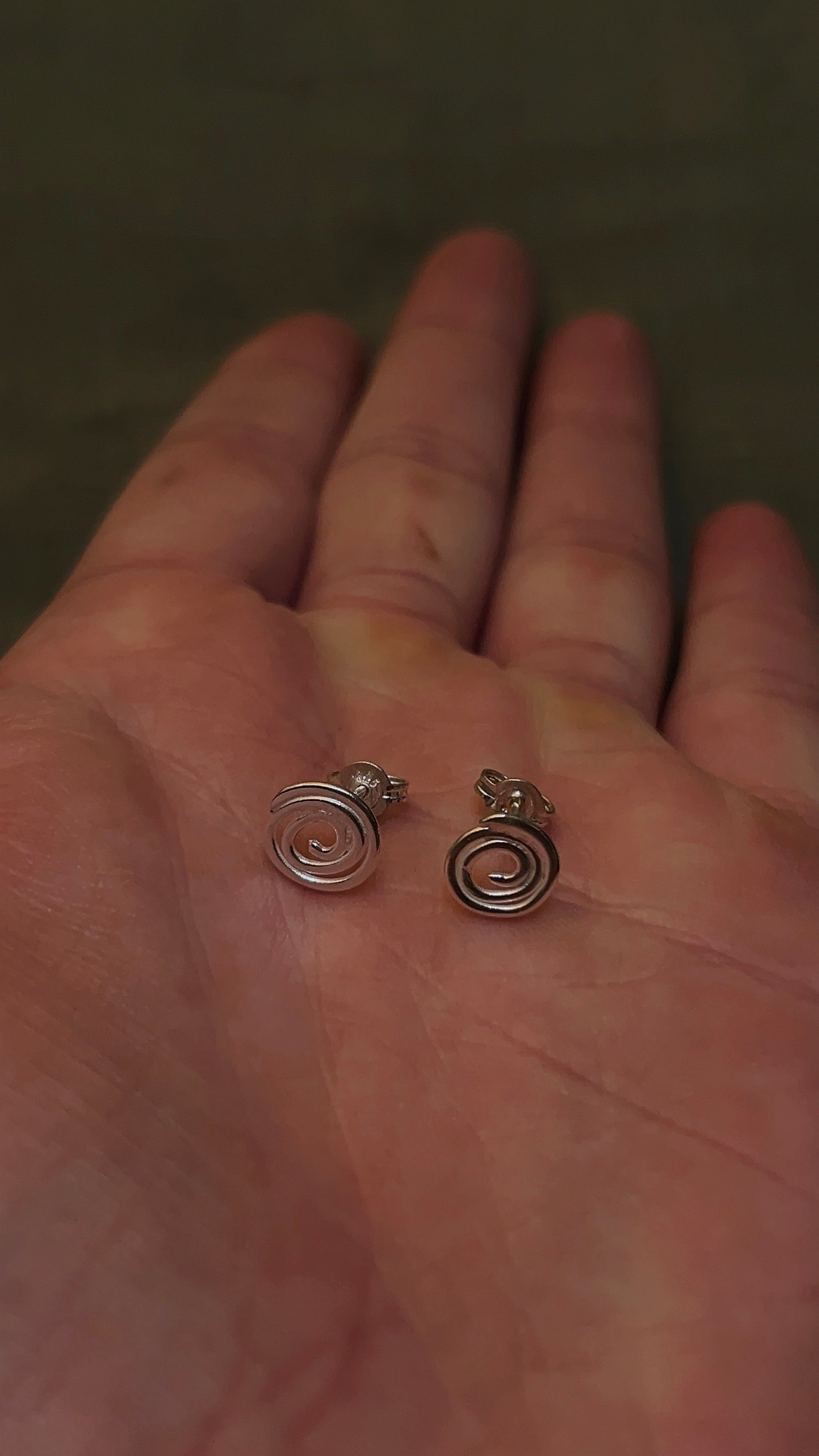 swirls of nature studs