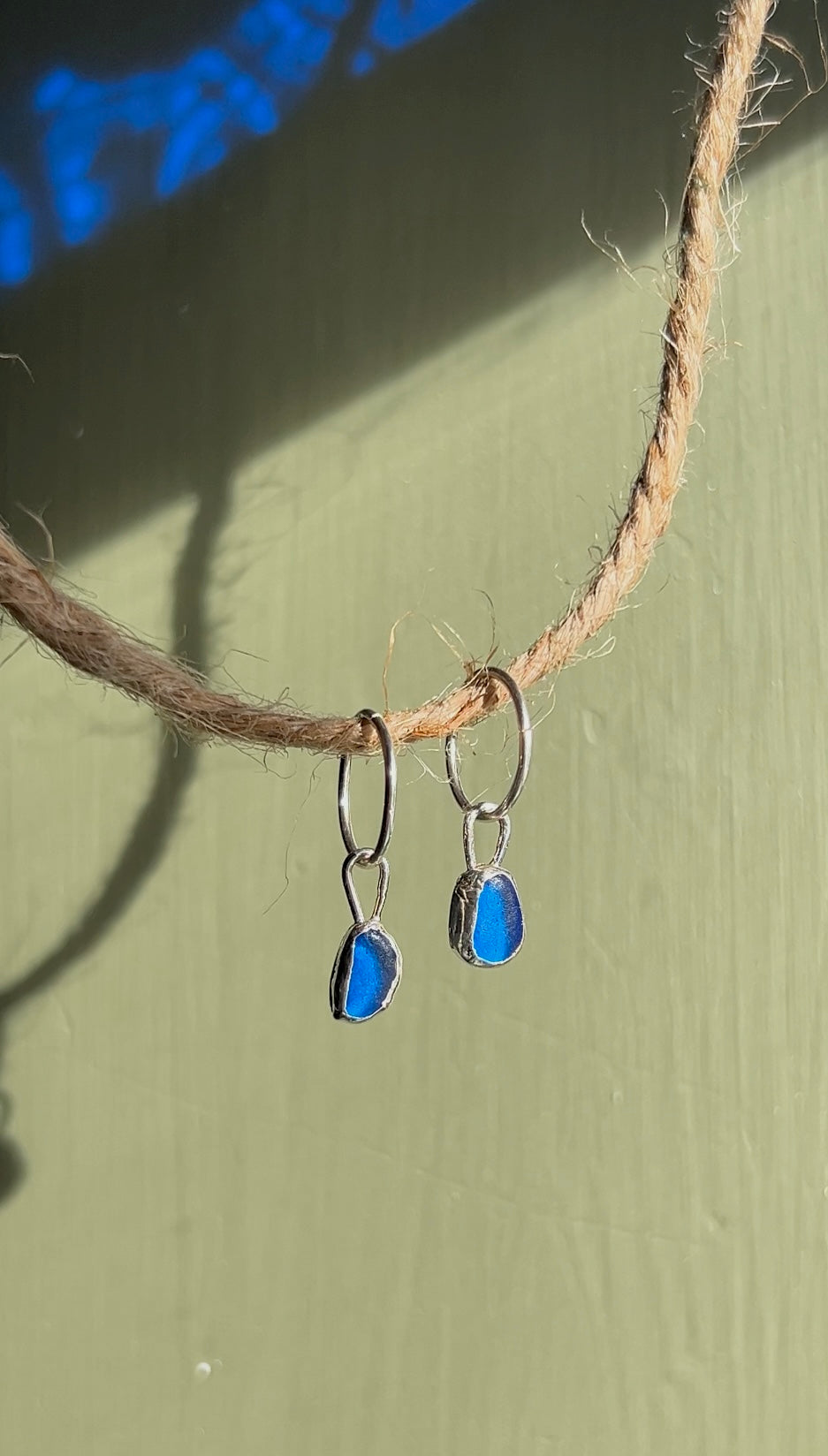 cobalt blue seaglsss hoops