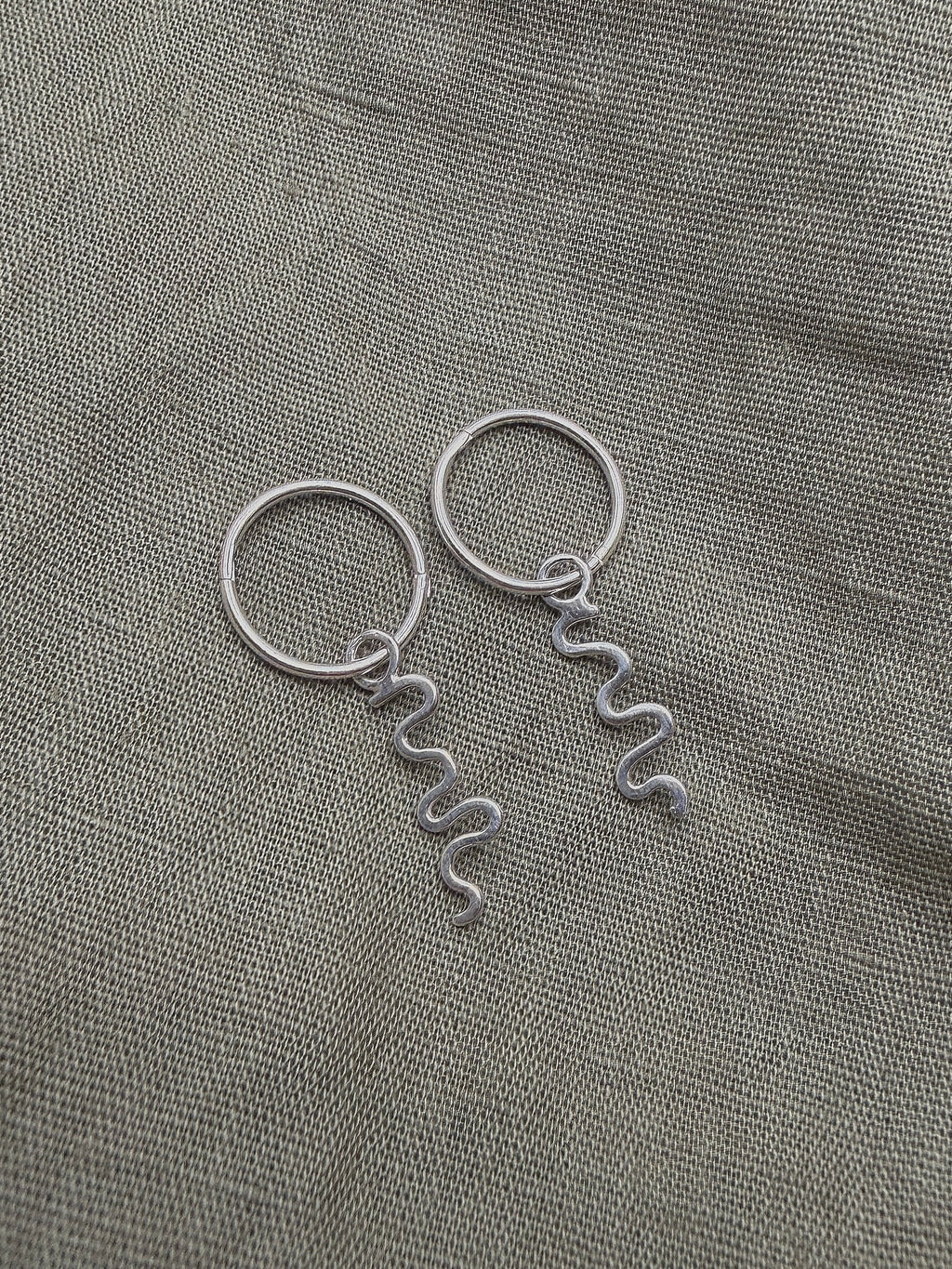 squiggle earrings