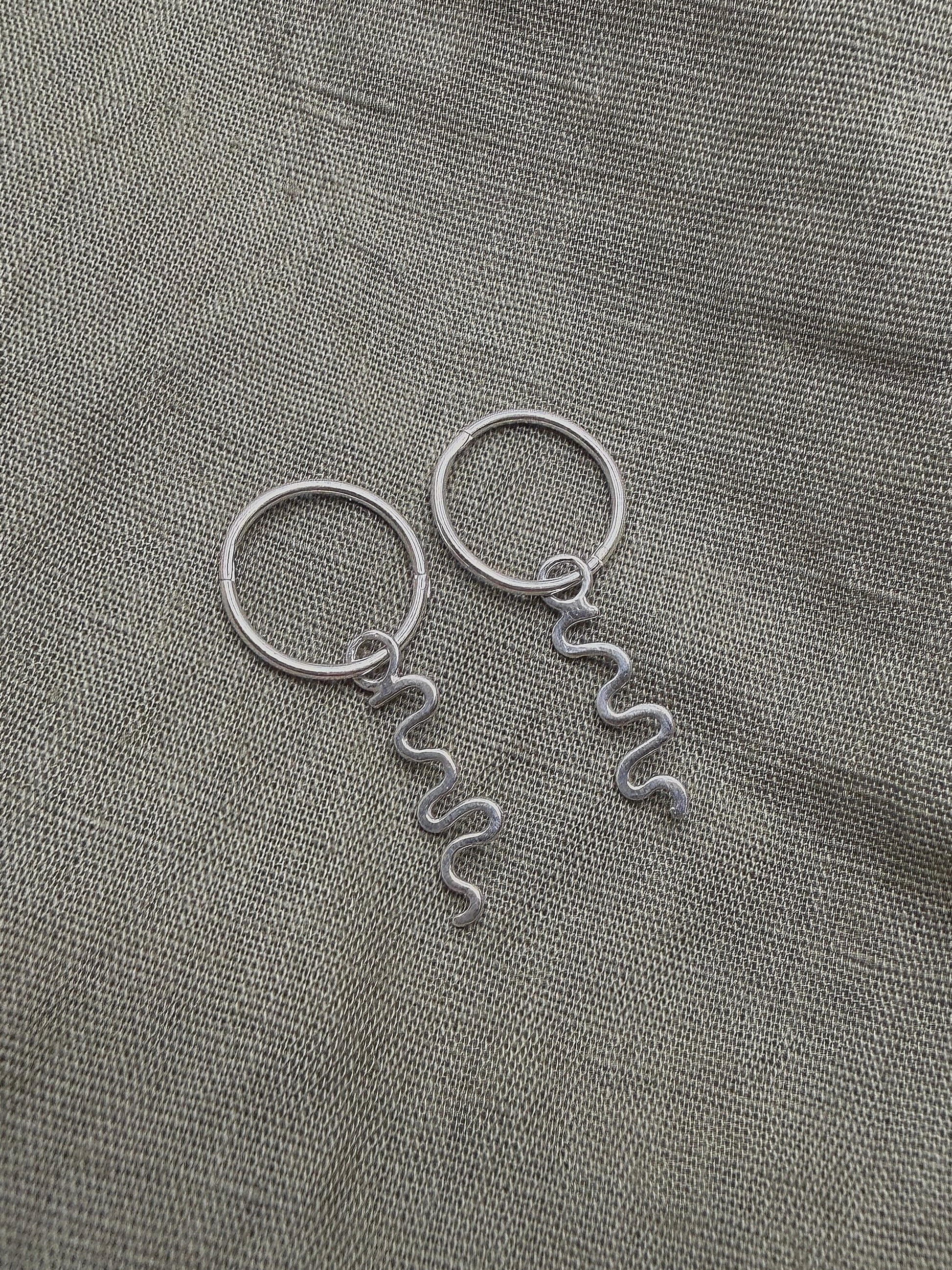 squiggle earrings