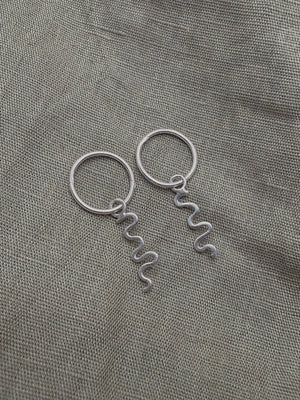 squiggle earrings