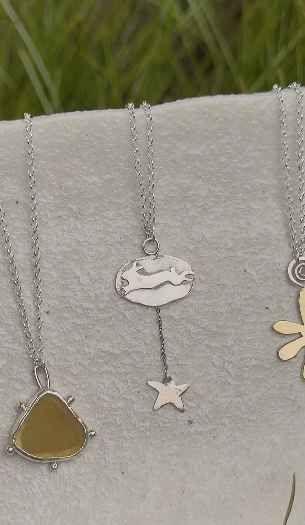 leaping star rabbit necklace