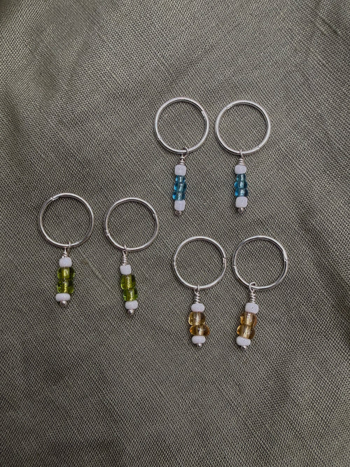 amber glass bead sleeper hoops