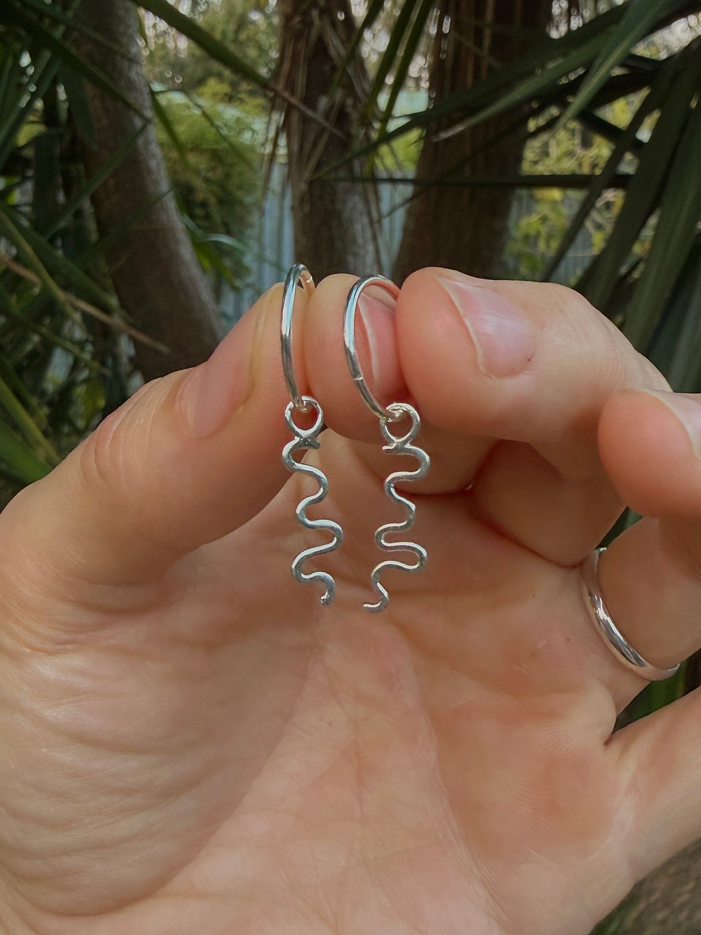 squiggle earrings
