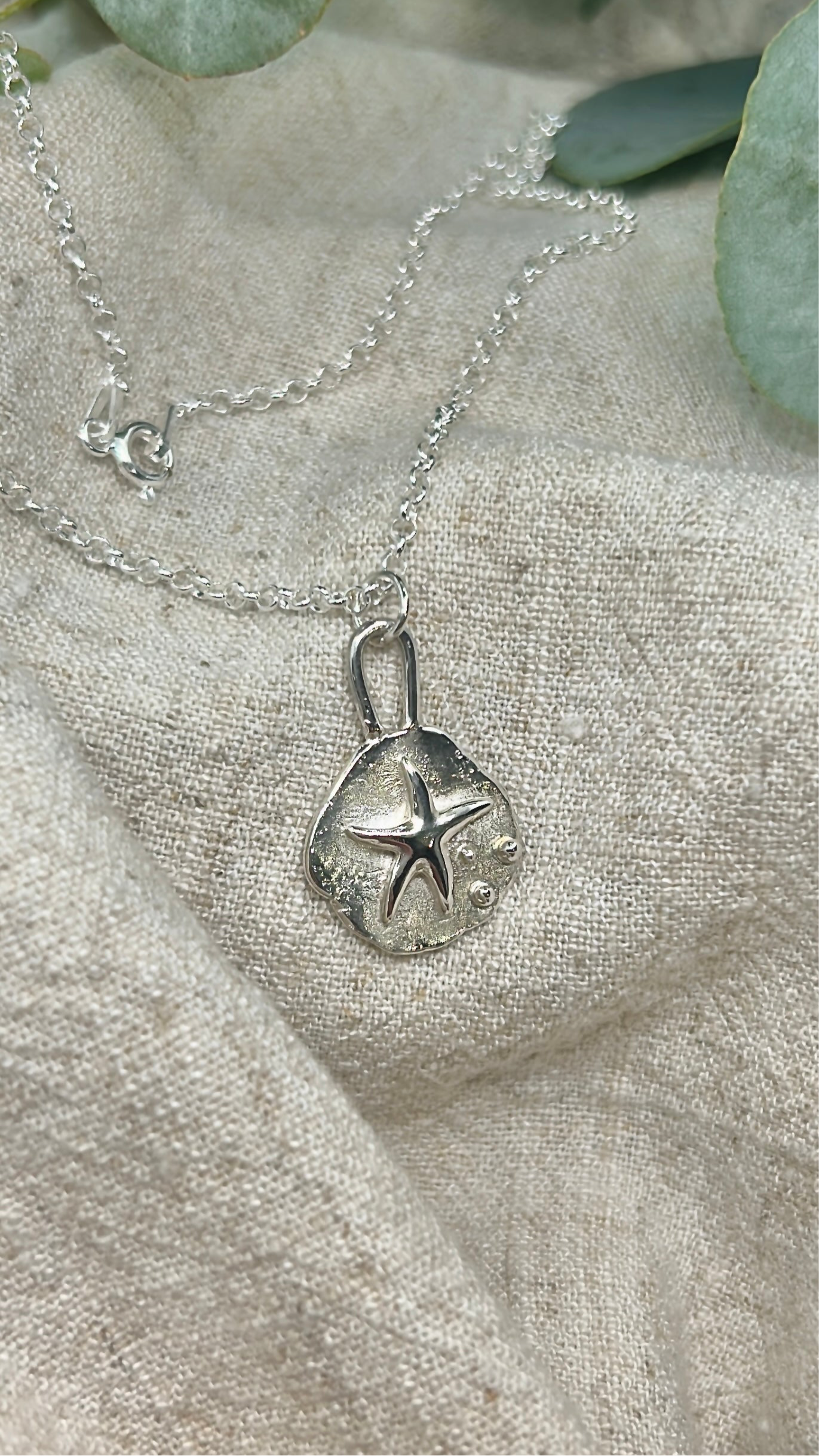 starfish rockpool pendant necklace