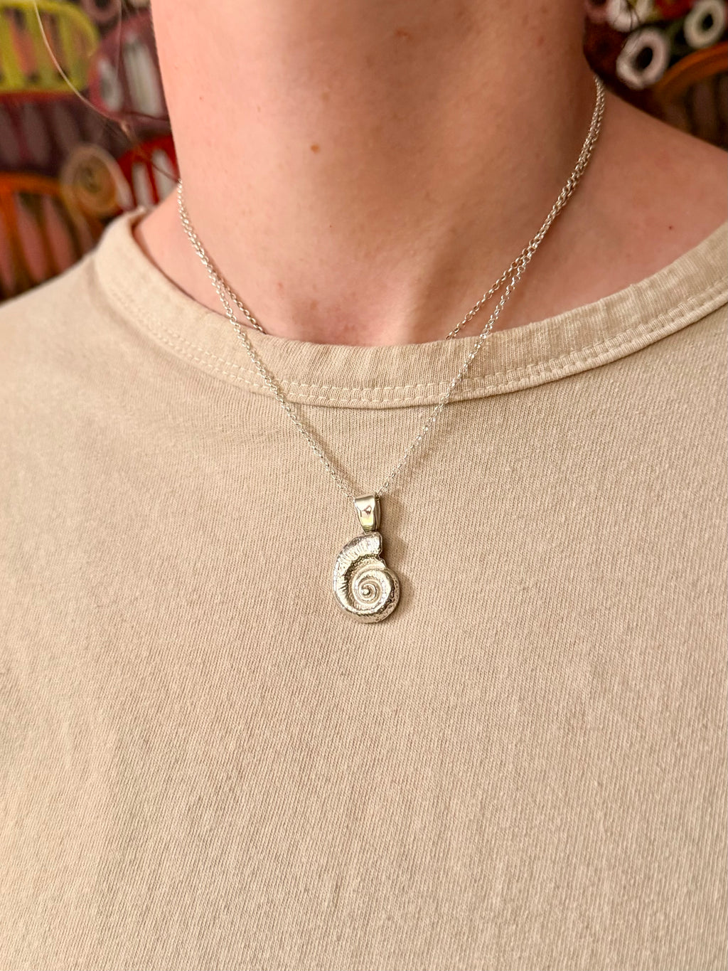 swirl shell necklace