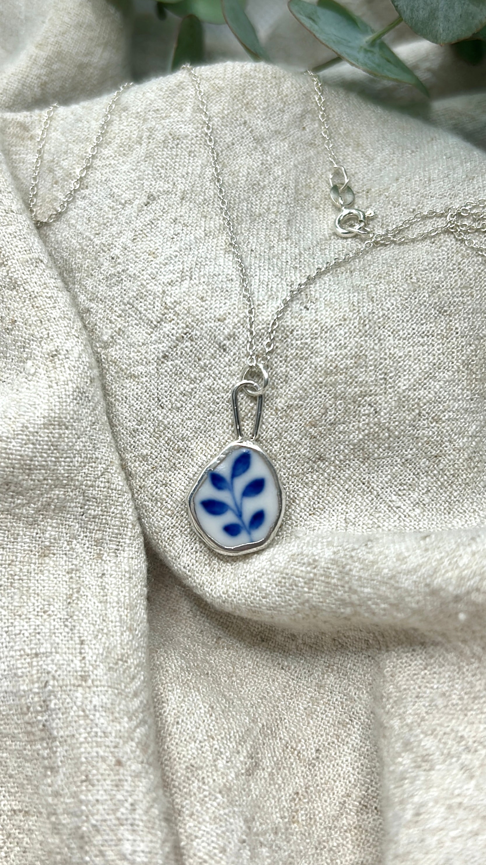 ceramic preservation series: branch pendant necklace
