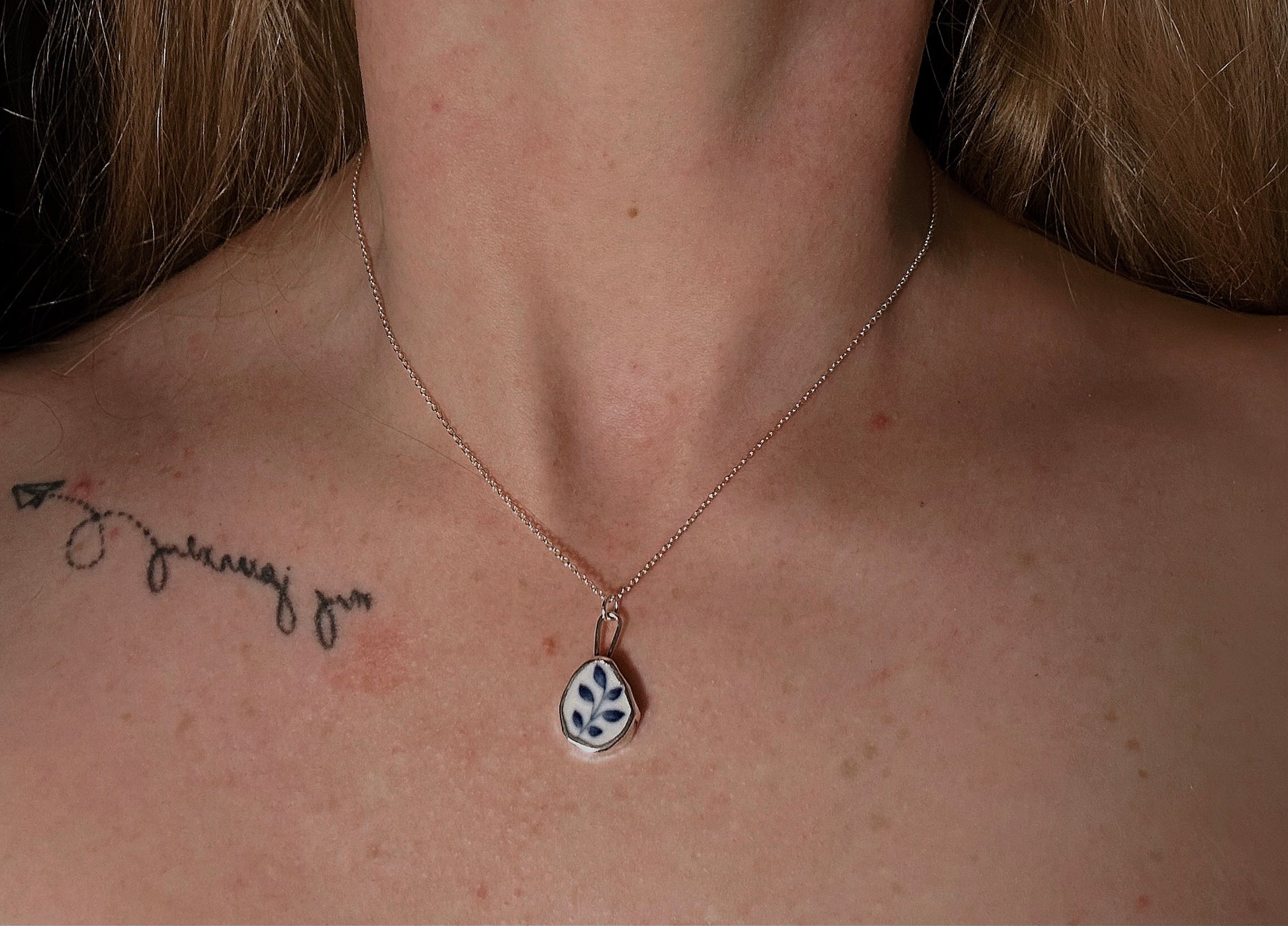 ceramic preservation series: branch pendant necklace
