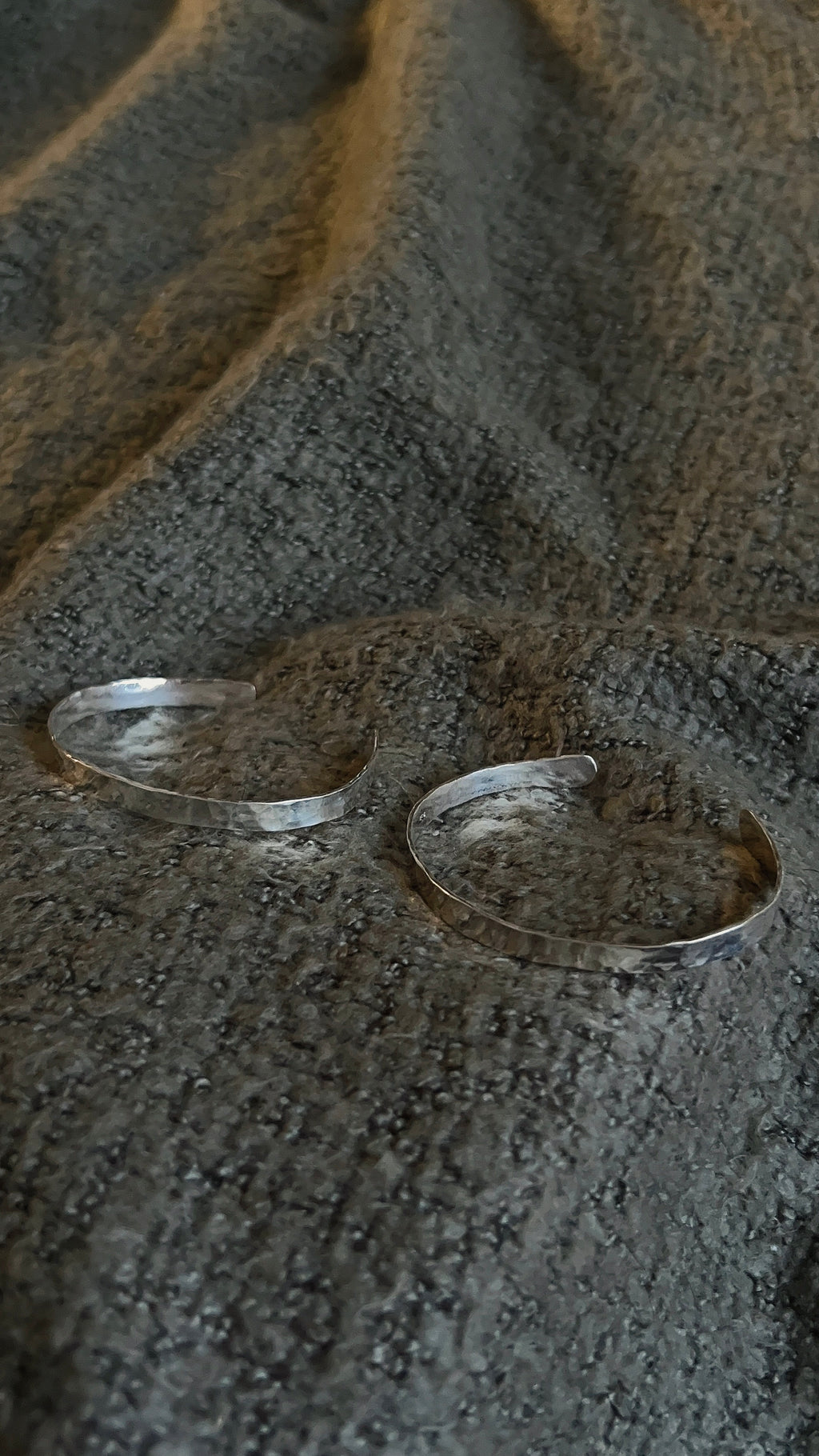 hammered bracelet cuff