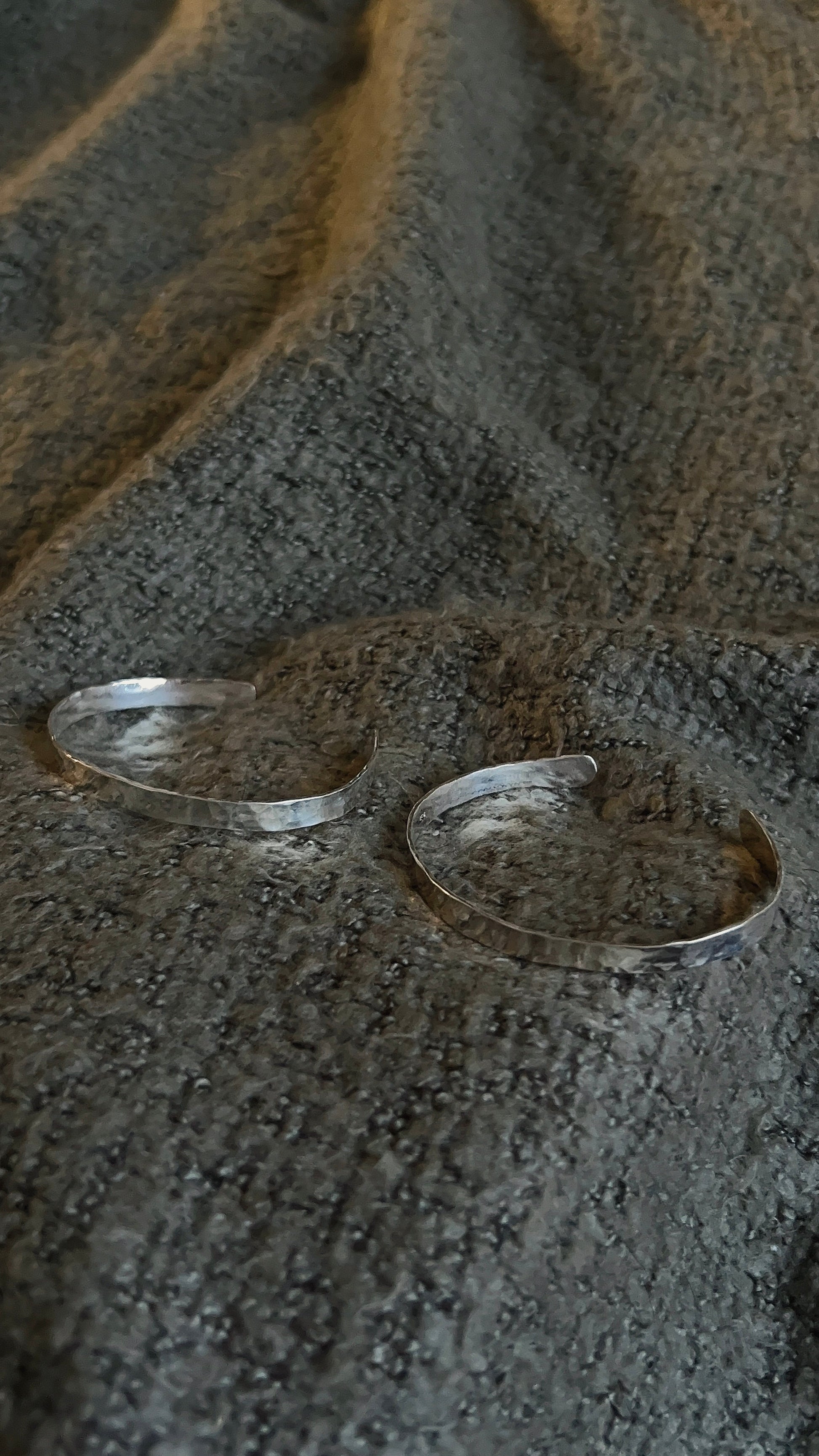 hammered bracelet cuff