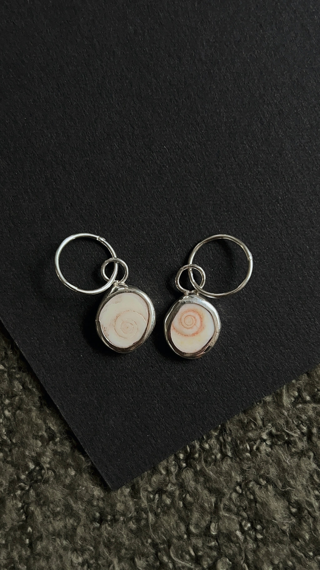 shiva shell hoop earrings