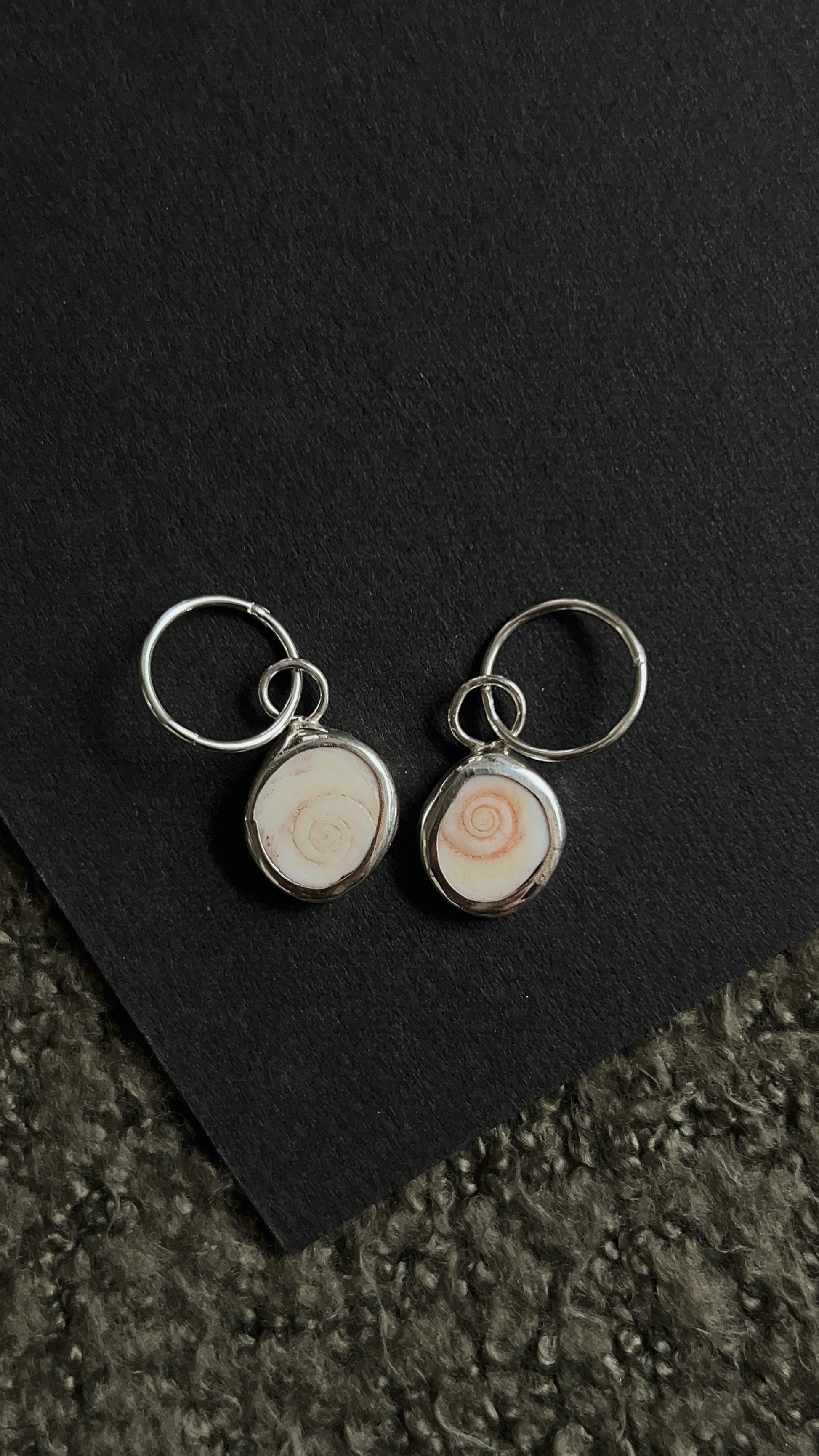 shiva shell hoop earrings