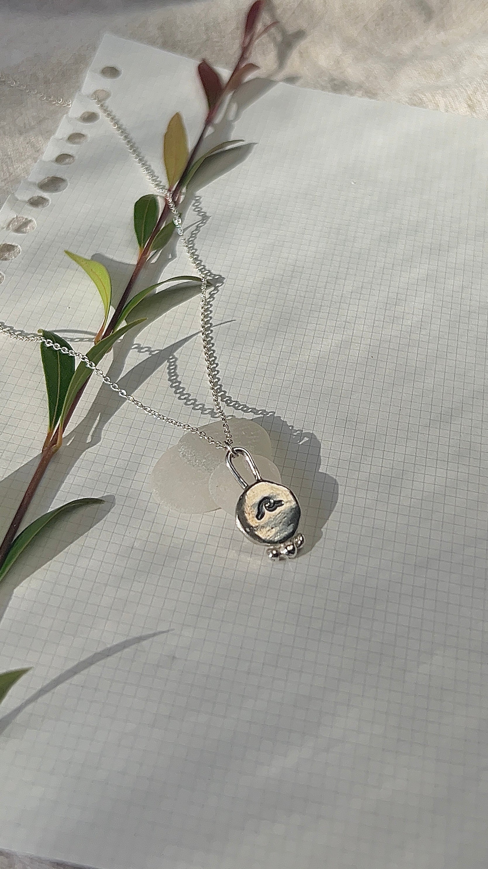 elemental wave pendant necklace