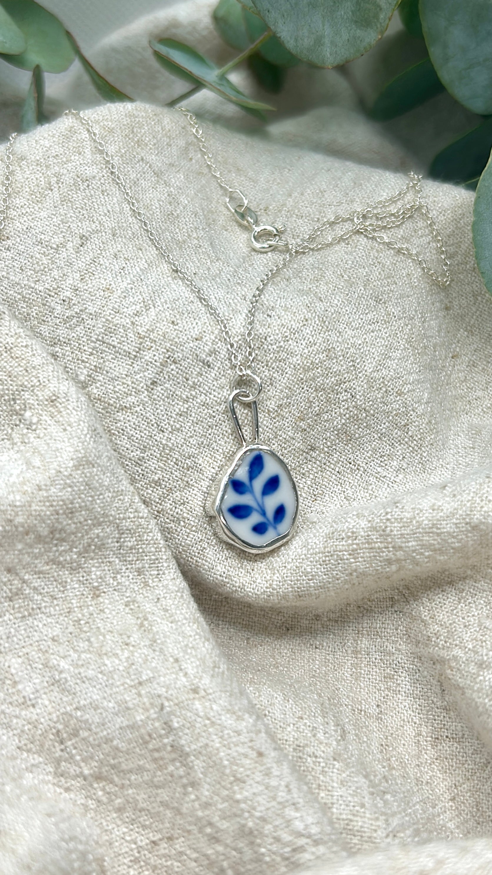ceramic preservation series: branch pendant necklace