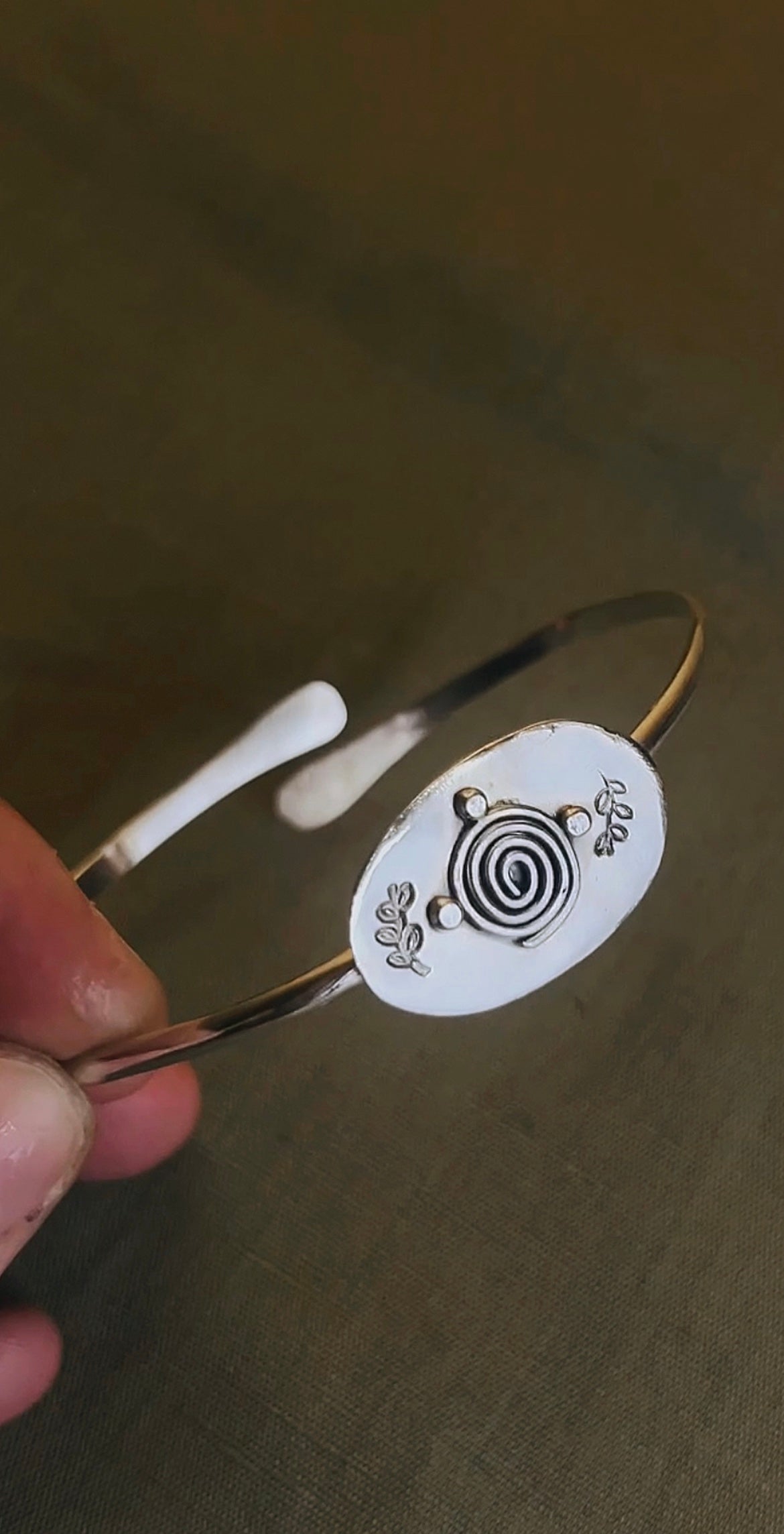 swirls of nature cuff