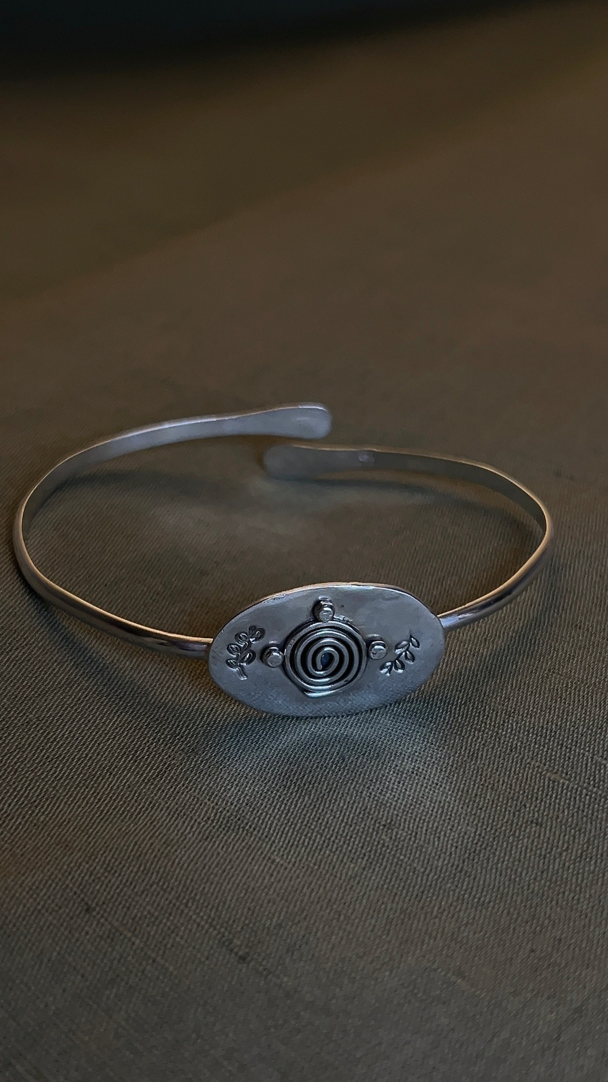 swirls of nature cuff