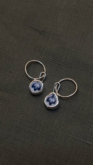 ceramic leaf hoops
