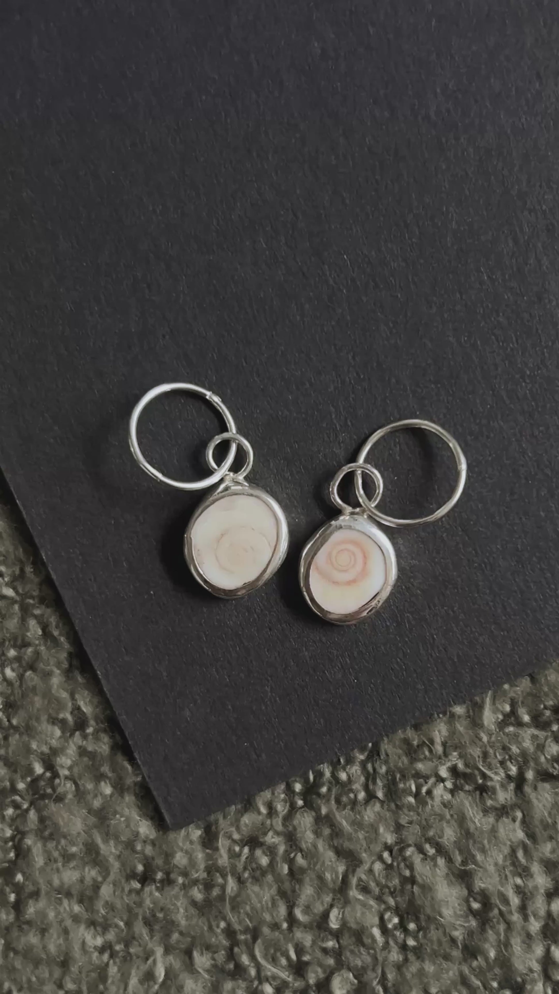 shiva shell hoop earrings